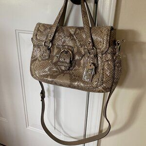 Coach medium snakeskin satchel